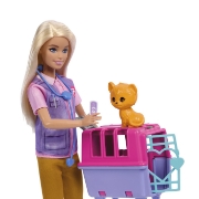 Imagine BARBIE YOU CAN BE SET PAPUSA CU DOUA ANIMALUTE DIN JUNGLA
