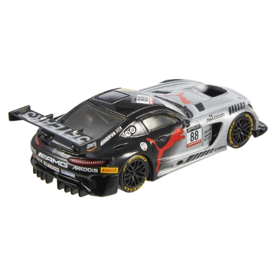 Imagine Hot Wheels Premium Real Riders mașinuță metalică Mercedes AMG GT3 scară 1:43