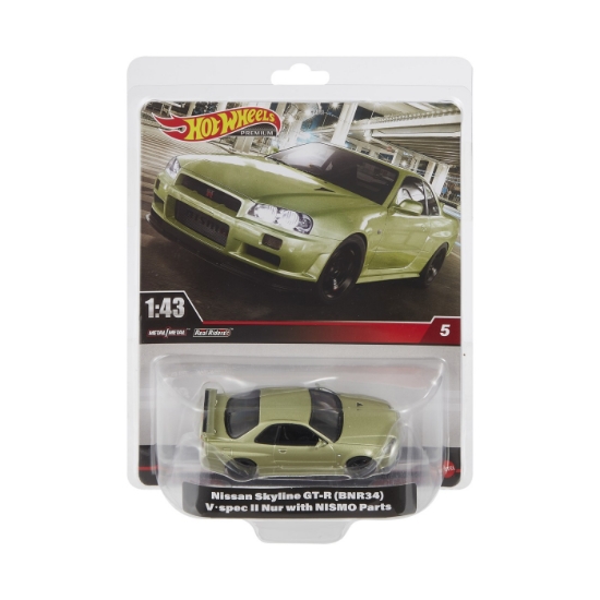 Imagine HOT WHEELS PREMIUM REAL RIDERS MASINUTA METALICA NISSAN SKYLINE GT-R SCARA 1:43