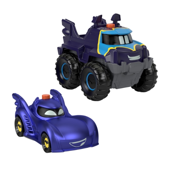 Imagine Fisher Price Batwheels set 2 mașinuțe cu lumini scara 1:55