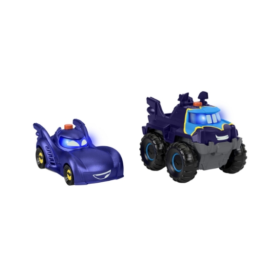 Imagine Fisher Price Batwheels set 2 mașinuțe cu lumini scara 1:55