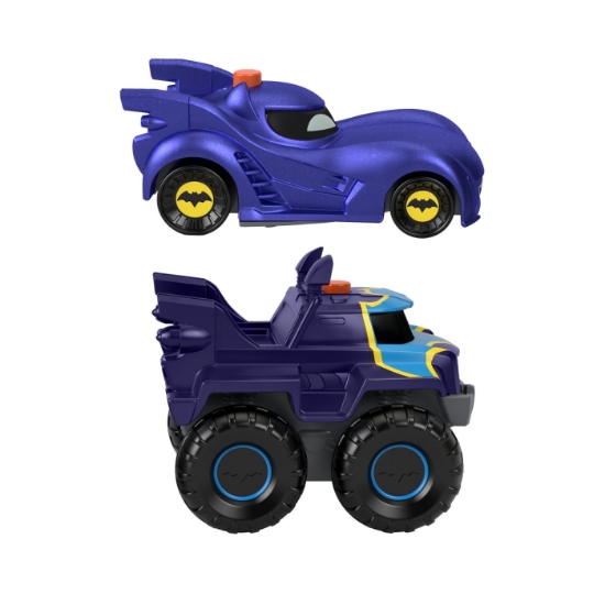 Imagine Fisher Price Batwheels set 2 mașinuțe cu lumini scara 1:55