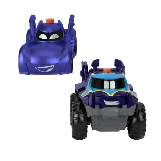 Imagine Fisher Price Batwheels set 2 mașinuțe cu lumini scara 1:55