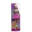 Imagine BARBIE PAPUSA BARBIE FASHIONISTA BLONDA CU PARUL PRINS IN COADA SI FUSTA ROZ
