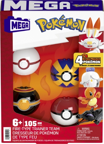 Imagine POKEMON MEGA SET 4 BILE ECHIPA DE FOC