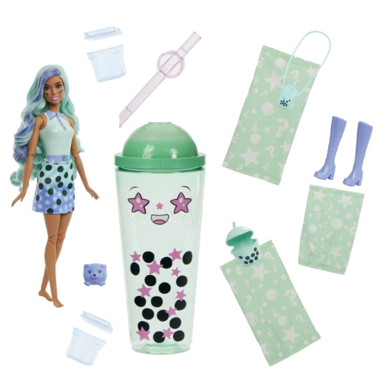 Imagine BARBIE POP REVEAL BUBBLE TEA PAPUSA BARBIE GREEN TEA