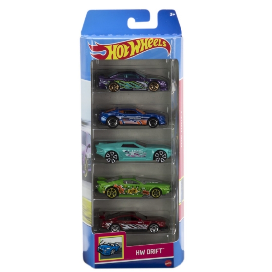 Imagine SET 5 MASINI HOT WHEELS CU DESIGN HW DRIFT