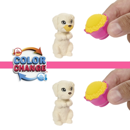 Imagine BARBIE PAPUSA BARBIE FAMILY SET PETRECERE CU 2 CATELUSI COLOR CHANGE