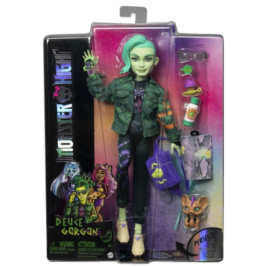 Imagine MONSTER HIGH PAPUSA DEUCE GORDON CU ANIMALUT SI ACCESORII