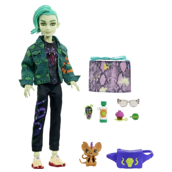 Imagine MONSTER HIGH PAPUSA DEUCE GORDON CU ANIMALUT SI ACCESORII