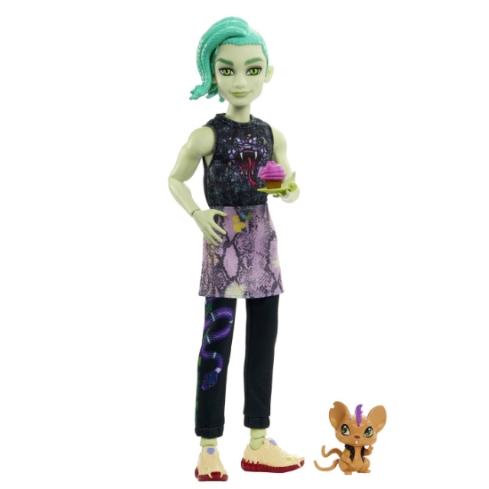 Imagine MONSTER HIGH PAPUSA DEUCE GORDON CU ANIMALUT SI ACCESORII