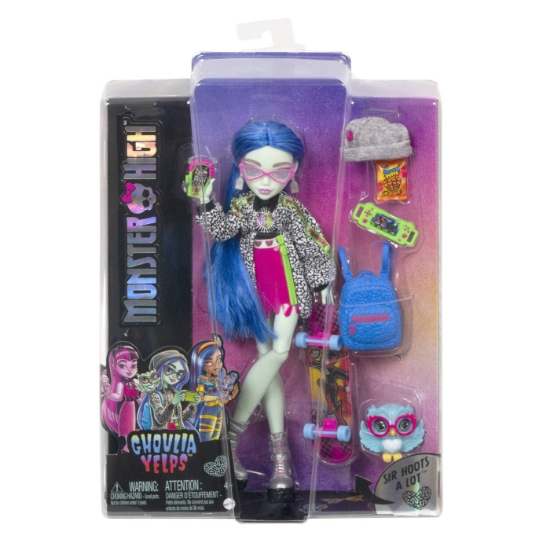 Imagine MONSTER HIGH PAPUSA GHOULIA YELPS CU ANIMALUT SI ACCESORII