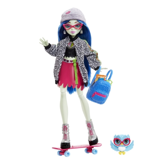 Imagine MONSTER HIGH PAPUSA GHOULIA YELPS CU ANIMALUT SI ACCESORII
