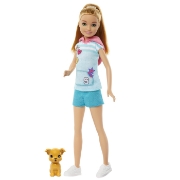 Imagine BARBIE SET PAPUSA STACIE SI CATELUL DE COMPANIE