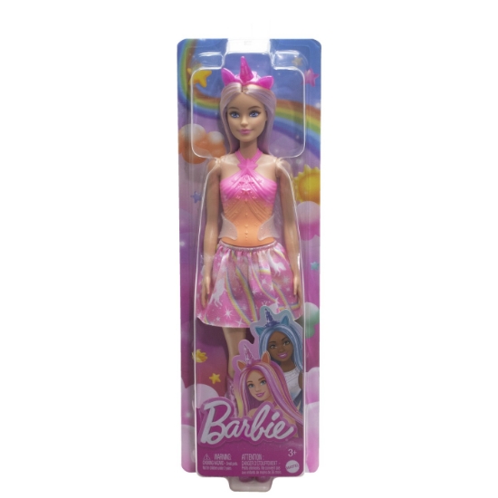 Imagine BARBIE PAPUSA BARBIE CU ACCESORII MAGICE DE UNICORN
