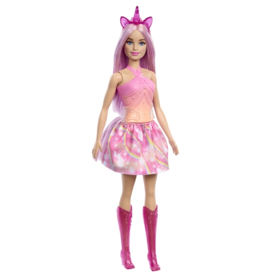 Imagine BARBIE PAPUSA BARBIE CU ACCESORII MAGICE DE UNICORN