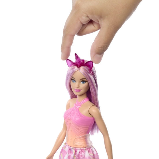 Imagine BARBIE PAPUSA BARBIE CU ACCESORII MAGICE DE UNICORN