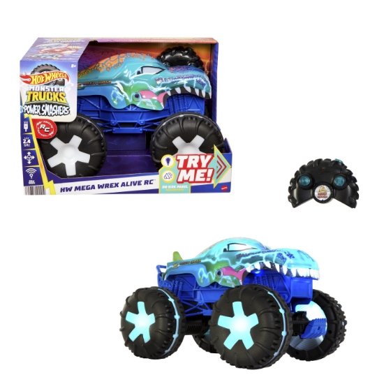Imagine HOT WHEELS MONSTER TRUCK MEGA WREX ALIVE RC SCARA 1 LA15