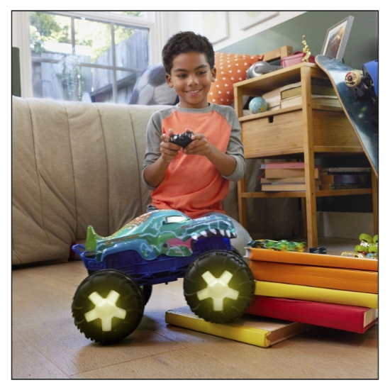 Imagine Hot Wheels Monster Truck Mega Wrex Alive RC scara 1:15