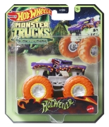 Imagine HOT WHEELS MONSTER TRUCK GLOW IN THE DARK MASINUTA HOTWEILER SCARA 1:64