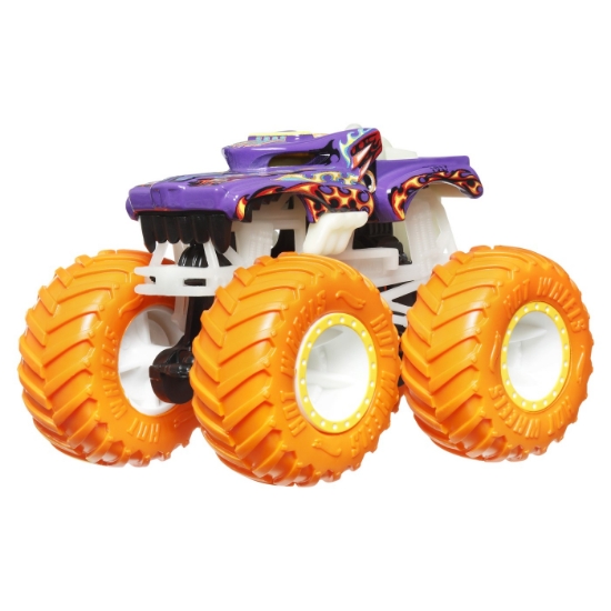Imagine Hot Wheels Monster Truck Glow in the Dark mașinuța Hotweiler scara 1:64