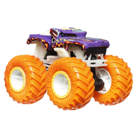 Imagine Hot Wheels Monster Truck Glow in the Dark mașinuța Hotweiler scara 1:64