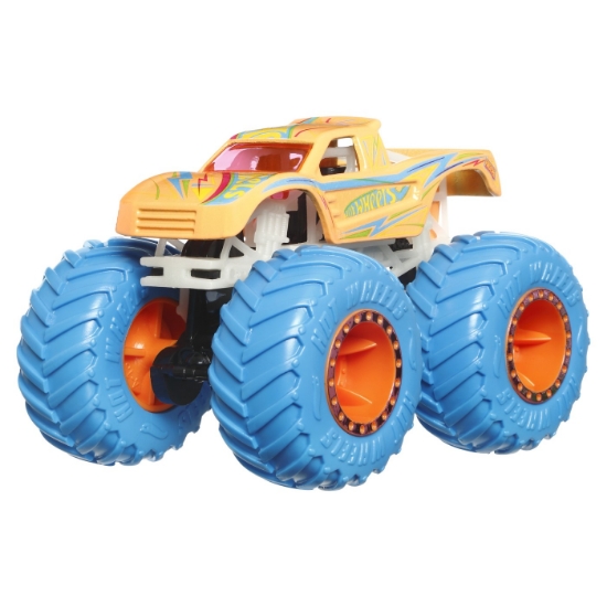 Imagine Hot Wheels Monster Truck Glow in the Dark mașinuța Podium Crasher scara 1:64