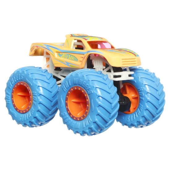 Imagine Hot Wheels Monster Truck Glow in the Dark mașinuța Podium Crasher scara 1:64