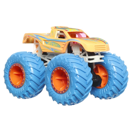 Imagine Hot Wheels Monster Truck Glow in the Dark mașinuța Podium Crasher scara 1:64