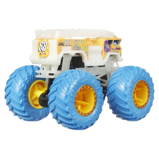 Imagine Hot Wheels Monster Truck Glow in the Dark mașinuța 5 Alarm scara 1:64