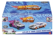 Imagine HOT WHEELS SET 2 MASINUTE METALICE PULL BACK LOLUX SI 1969 FORD MUSTANG 1:43