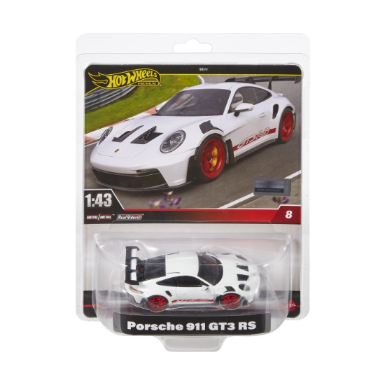 Imagine HOT WHEELS PREMIUM REAL RIDERS MASINUTA METALICA PORSCHE 911 GT3 RS SCARA 1:43