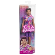 Imagine BARBIE PAPUSA BAIAT FASHIONISTAS BRUNET CU BARBA SI TRICOU CU GLUGA