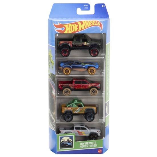 Imagine SET 5 MASINI HOT WHEELS CU DESIGN HW REMOTE ADVENTURES
