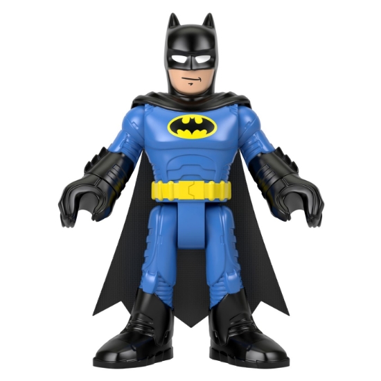 Imagine FISHER PRICE IMAGINEXT DC SUPER FRIENDS FIGURINA BATMAN XL CU COSTUM ALBASTRU