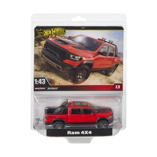 Imagine HOT WHEELS PREMIUM REAL RIDERS MASINUTA METALICA RAM 4X4 SCARA 1:43