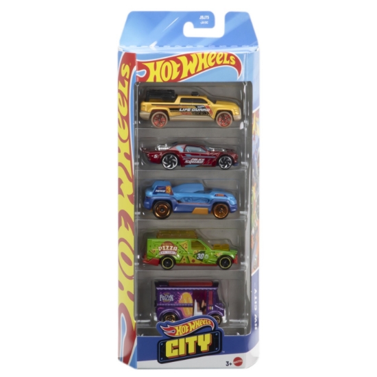 Imagine SET 5 MASINI HOT WHEELS CITY