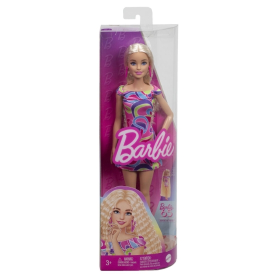 Imagine PAPUSA BARBIE FASHIONISTA CU PAR BLOND ONDULAT