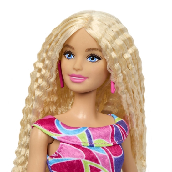 Imagine PAPUSA BARBIE FASHIONISTA CU PAR BLOND ONDULAT