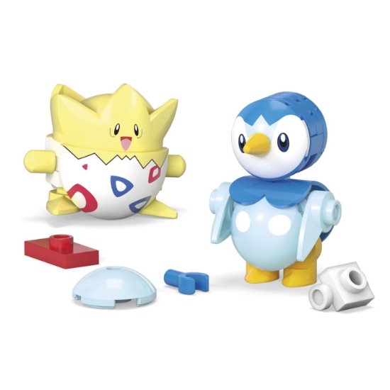 Imagine Pokemon Mega Set două bile Togepi și Piplup – 41 piese