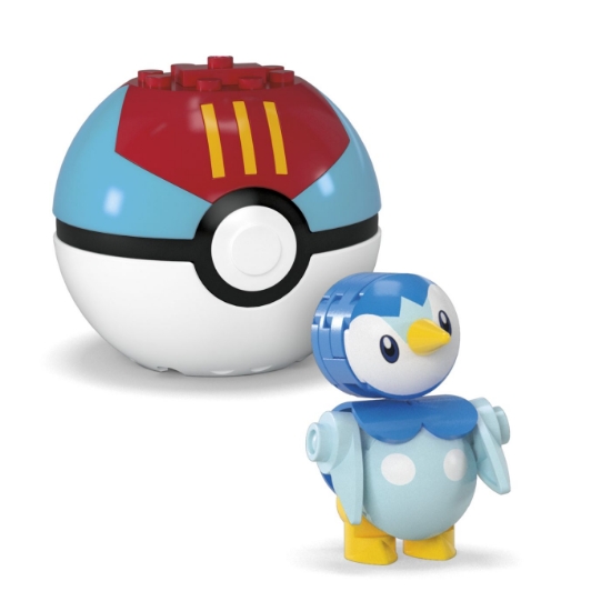 Imagine Pokemon Mega Set două bile Togepi și Piplup – 41 piese