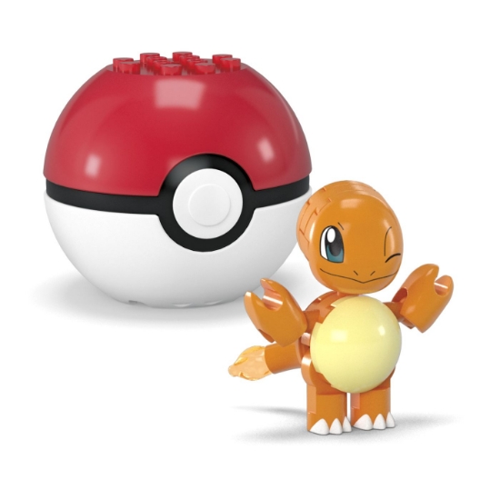 Imagine  Pokemon Mega set două bile Charmander și Eevee – 40 piese