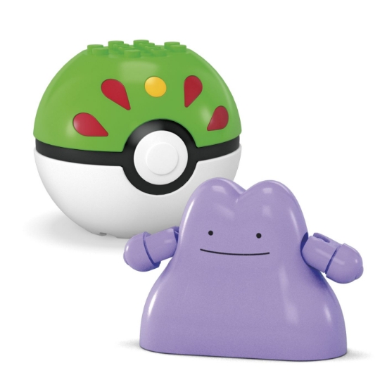 Imagine Pokemon Mega set două bile Ditto și Pikachu – 42 piese