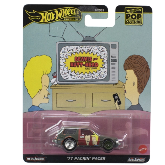 Imagine HOT WHEELS POP CULTURE MASINUTA METALICA BEAVIS AND BUTTHEAD PACKIN PACER 77 SCARA 1:64