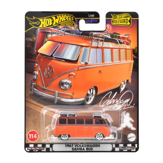 Imagine Hot Wheels Premium Boulevard mașinuță metalică Volkswagen Samba Bus scară 1:64