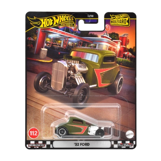 Imagine HOT WHEELS PREMIUM BOULEVARD MASINUTA METALICA FORD 32 SCARA 1:64