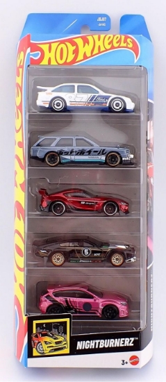 Imagine SET 5 MASINI HOT WHEELS NIGHTBURNERZ