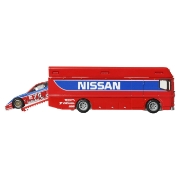 Imagine HOT WHEELS TRANSPORTATOR EURO HAULER CU MASINUTA NISSAN 300 ZX GTS SCARA 1:64