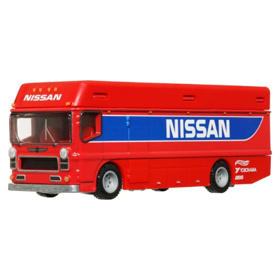 Imagine Hot Wheels transportator Euro Hauler cu mașinuță Nissan 300 ZX GTS, scară 1:64
