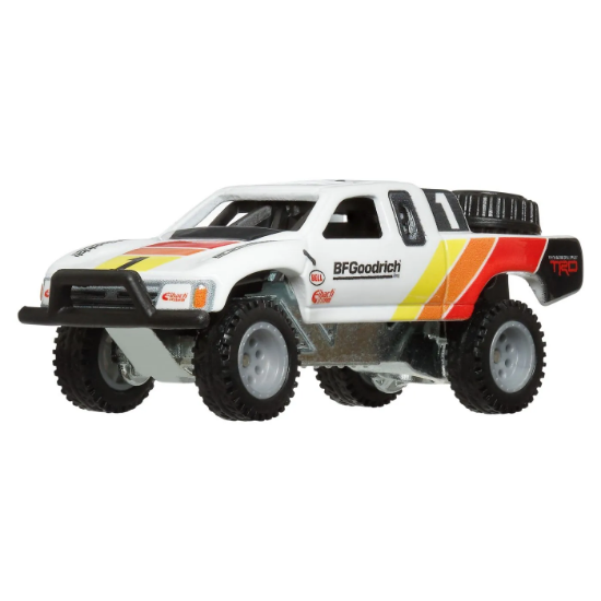 Imagine  Hot Wheels transportator Fleet Street cu mașinuță Toyota Off Road Truck, scară 1:64